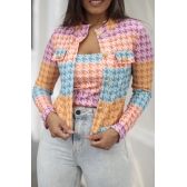Conjunto Casaquinho Colorido Geometrico - Tamanho