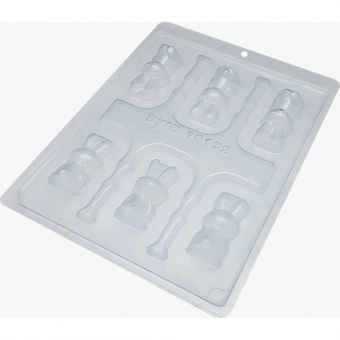 Forma de Silicone 10131 Coelho Sentado Medio